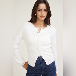 Dynamite White Women's Cardigan